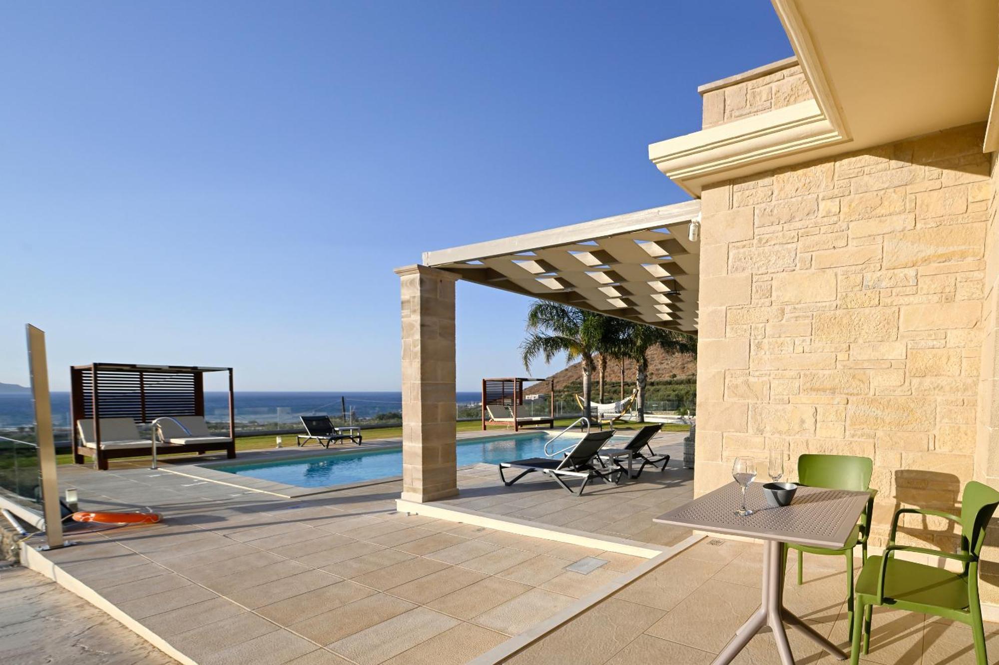 Larimar Luxury Sea View Villa Kíssamos Esterno foto